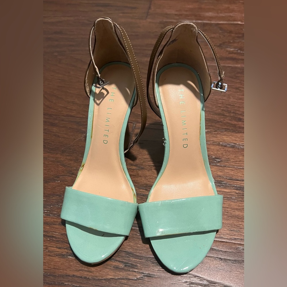 The Limited Wedge Turquoise Sandals Size 6.5
